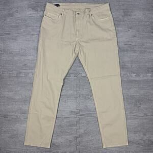 Peter Millar Pants Mens 38x32 Beige Wayfare Stretch Khaki Casual Chino ME0XB60FB